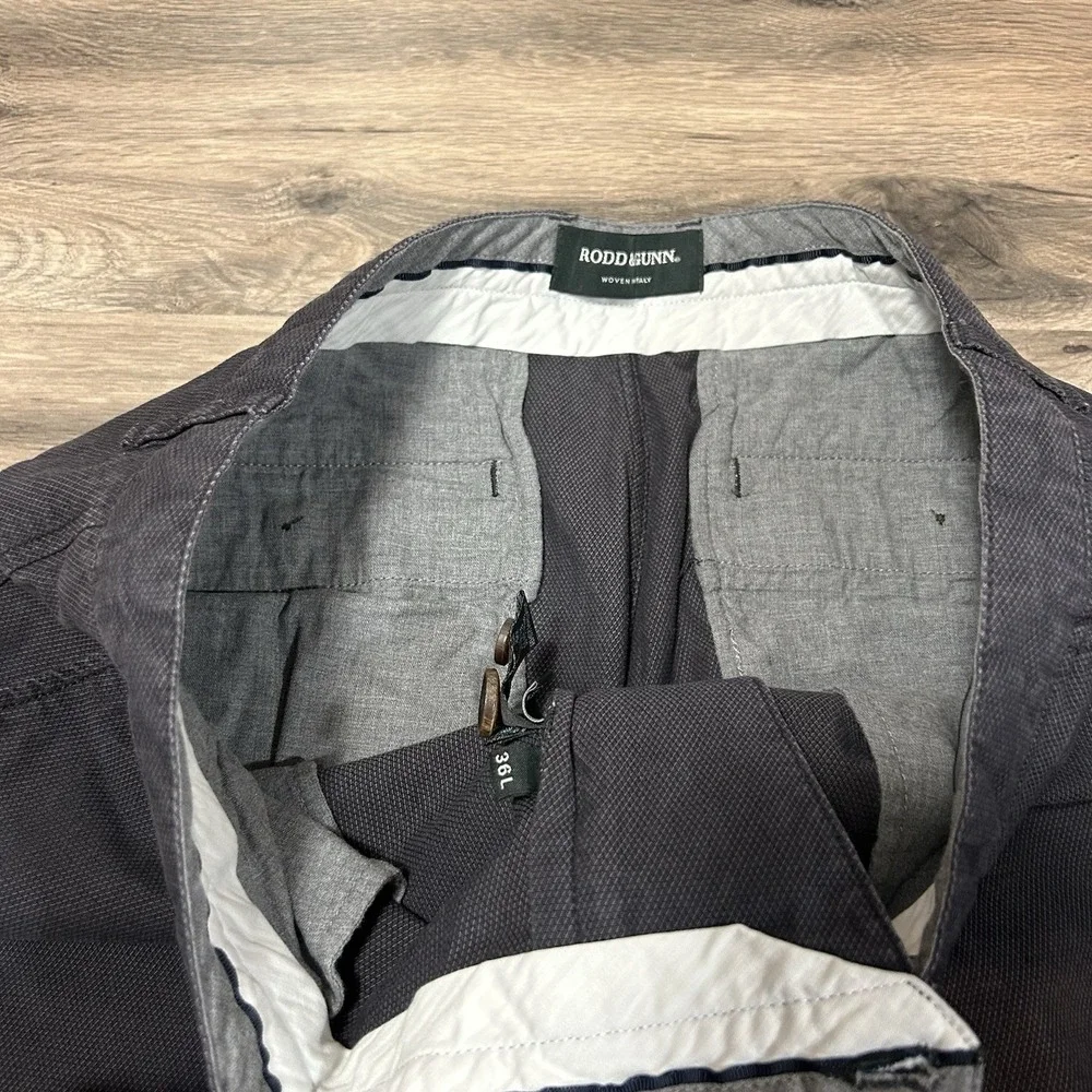 Rodd‎ & Gunn Pants Mens 36x32 Grey Chino Stretch Slim Fit